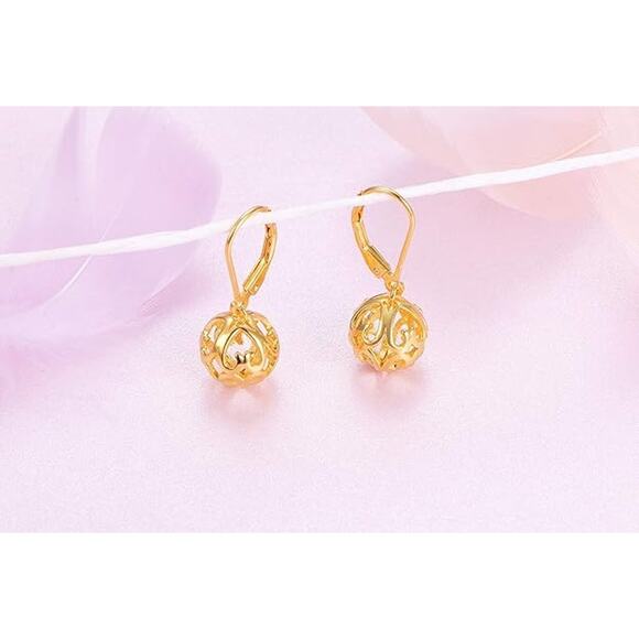 S925 Sterling Silver Heart Dangle Drop Stud Earrings for Women  Jewelry - Picture 4 of 4